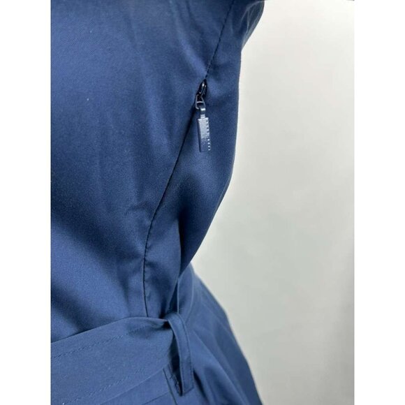 Hugo Boss Women's Size 8 Blue Dashina Belted Long Sleeve Shirt Dress - Picture 15 of 16